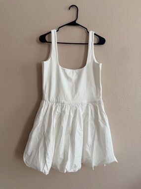 Camila Coelho X Revolve White Bubble Mini Dress